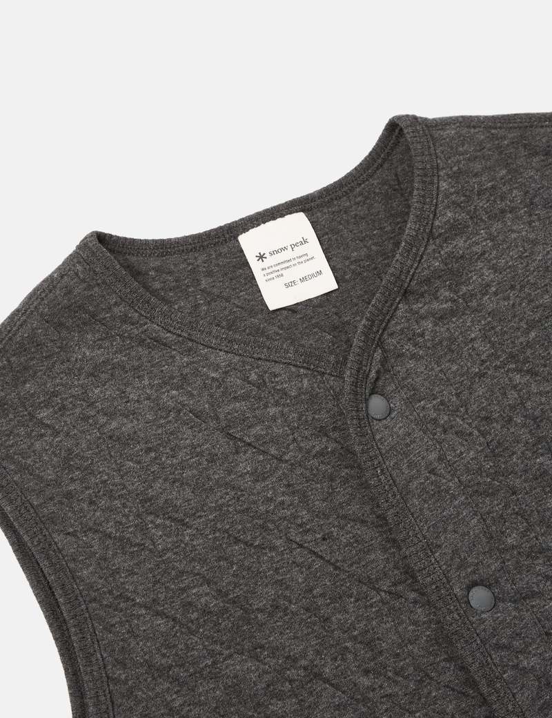 トップス  Peak Natural Warm Stretch Vest Snow Peak Natural Warm Stretch Vest - Grey | Garmentory