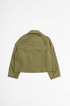 Margaret Howell Cropped Worker Dense Cotton Drill jacket - Army