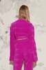 Fete Imperiale Bonifacio Wrap Blouse - Fuchsia Pleats - Thumbnail 6