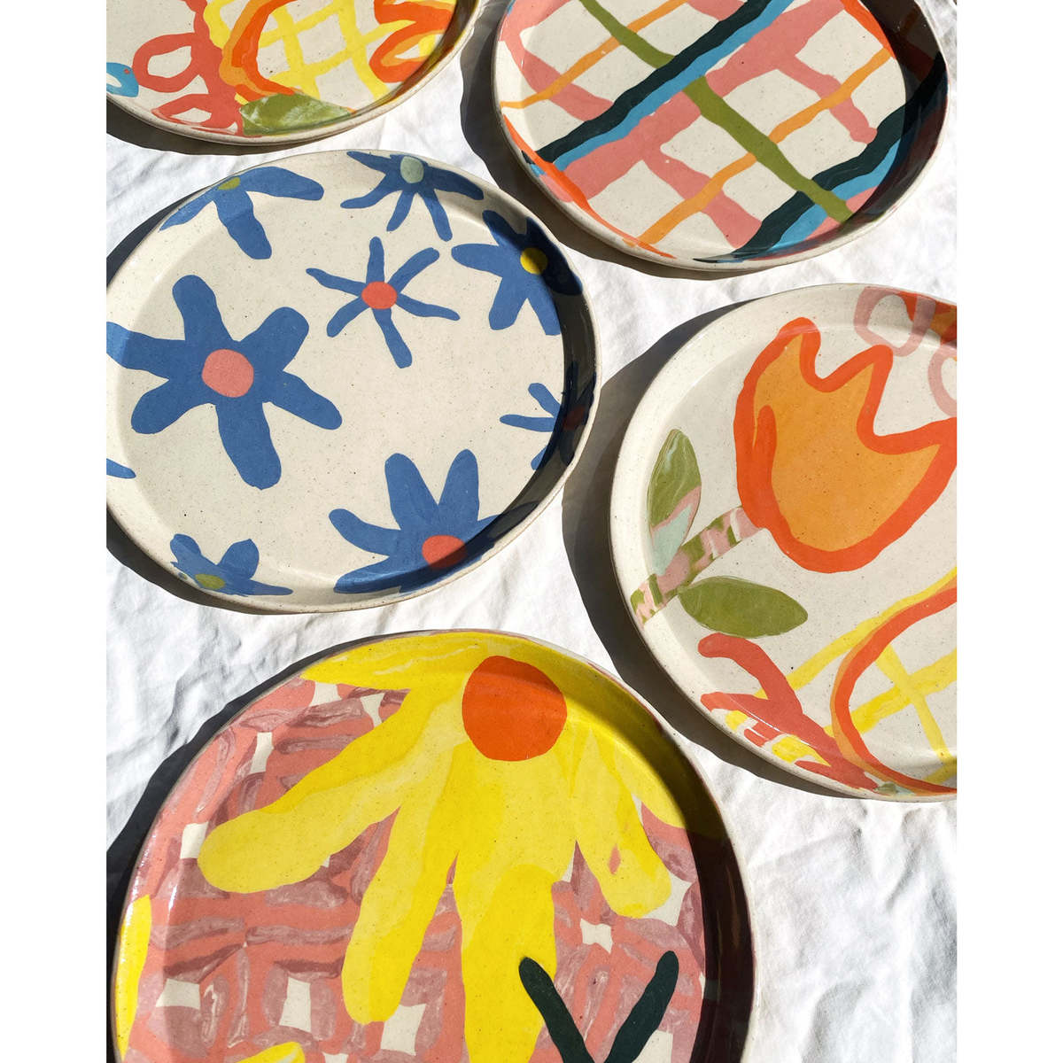 Corinna Cowles Mix & Match Floral Plates Garmentory