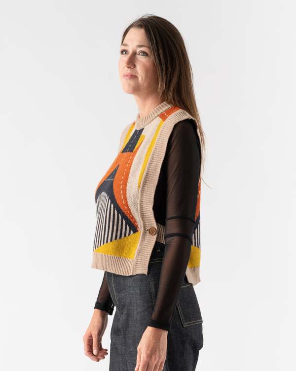 Henrik Vibskov Paper Plane Vest - Brown Paper Plane | Garmentory