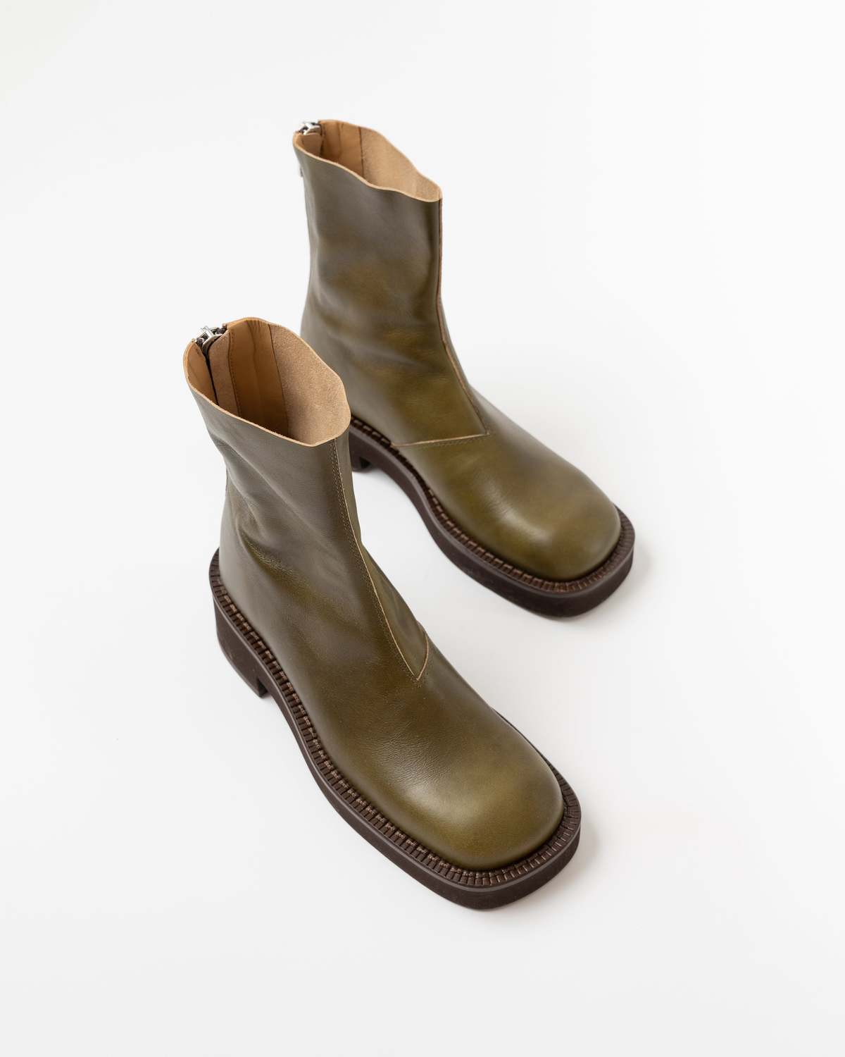 MM6 Maison Margiela Ankle Boot - Military Olive | Garmentory
