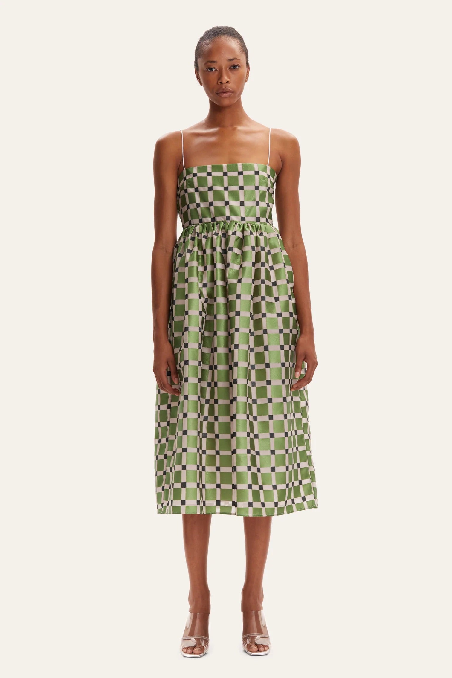 Stine Goya Anny Dress - Lilac Graphic Check | Garmentory