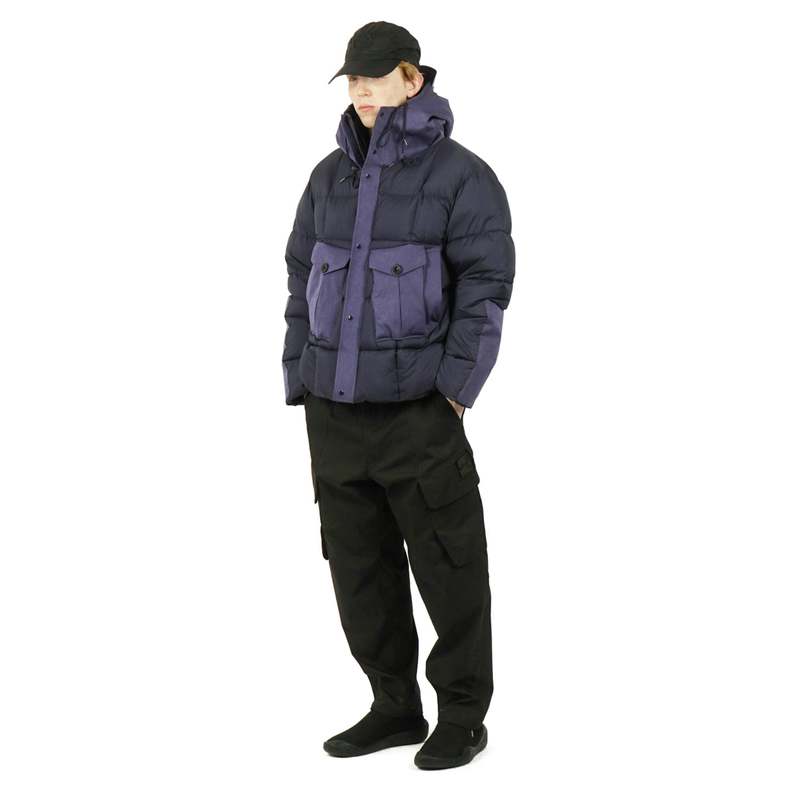 Ten c TEMPEST COMBO DOWN JACKET NAVY