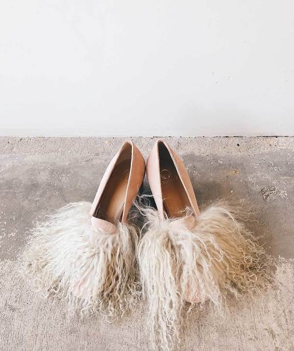 Brother Vellies Kaya Loafer with Shearling Rose Garmentory