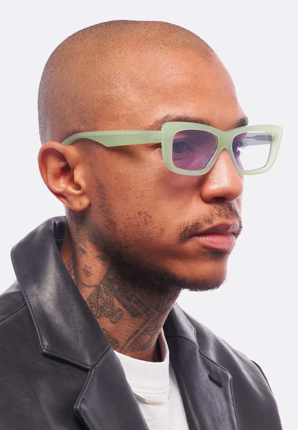 Unisex AKILA Frenzy Sunglasses - Jade/Violet Lens | Garmentory display picture 1