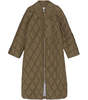 Ganni Ripstop Quilt Coat - Teak - Thumbnail 4