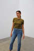 DOOZ Capricorn Knit Tee - Olive - Thumbnail 1
