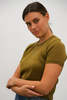 DOOZ Capricorn Knit Tee - Olive - Thumbnail 3