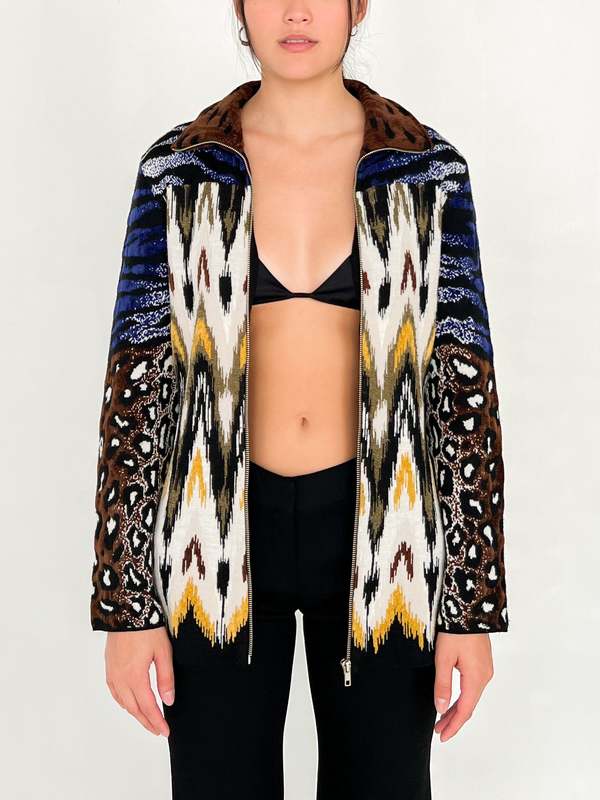 Kenzo Knit Jacket - Abstract Print | Garmentory