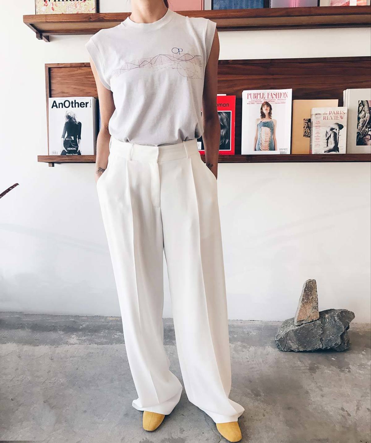 Ryan Roche Wide Leg Trousers | Garmentory display picture 1