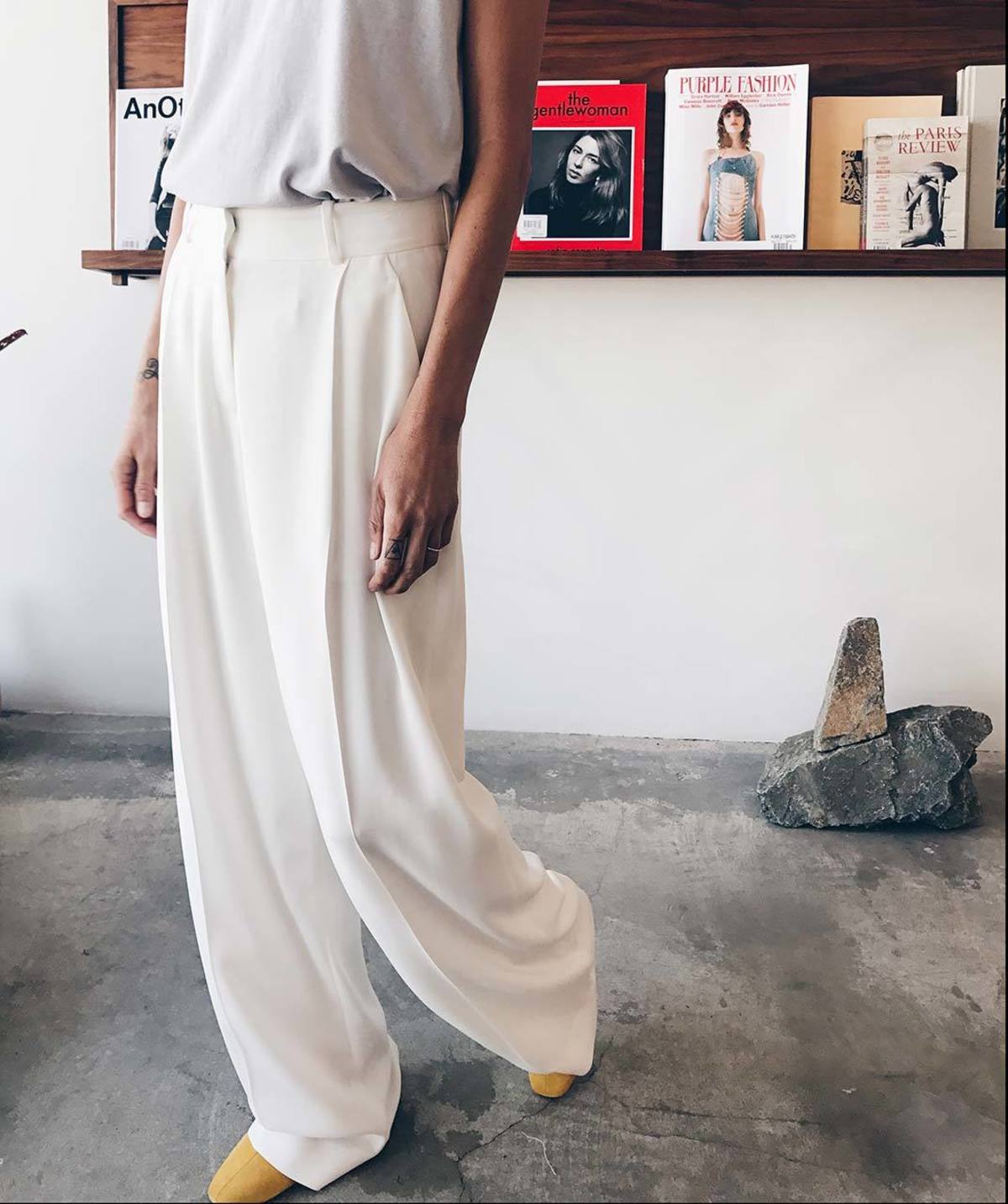 Ryan Roche Wide Leg Trousers | Garmentory display picture 1