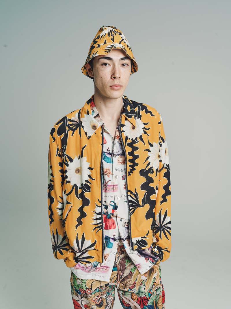 Endless Joy Epiphyllum Zip Blouson Jacket - Floral Print