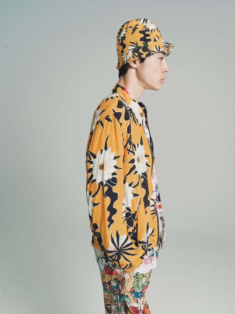 Endless Joy Epiphyllum Zip Blouson Jacket - Floral Print