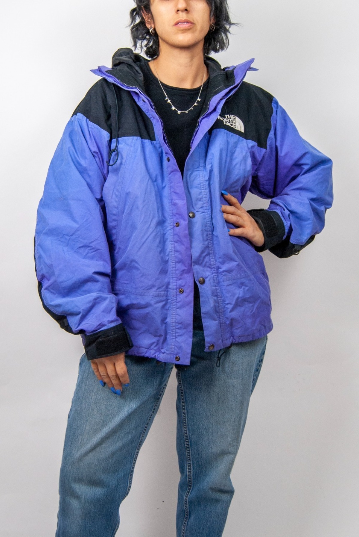 90s purple north face goretex jacket | Garmentory