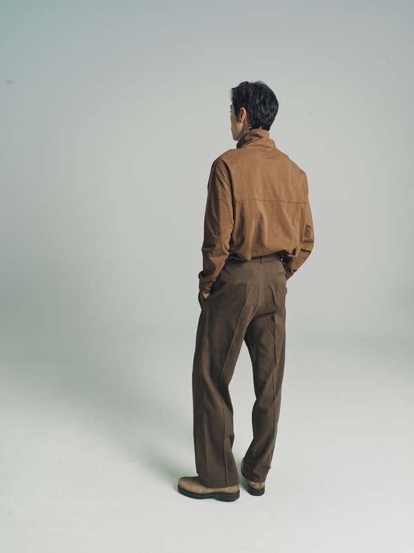 Lemaire Loose Pleated Pants - Hazelnut Brown | Garmentory