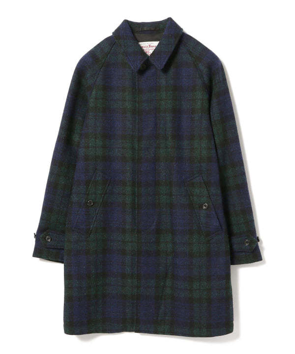 ジャケット・アウター Bal Collar Coat Harris Tweed beamsplus Beams Plus Bal Collar Coat Harris Tweed Patchwork