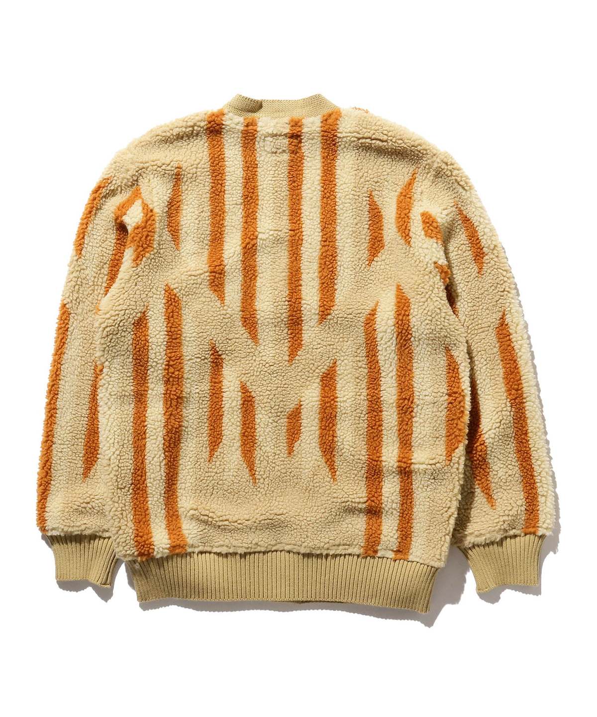 Beams Plus Boa Native Rag Pattern Cardigan - Beige | Garmentory