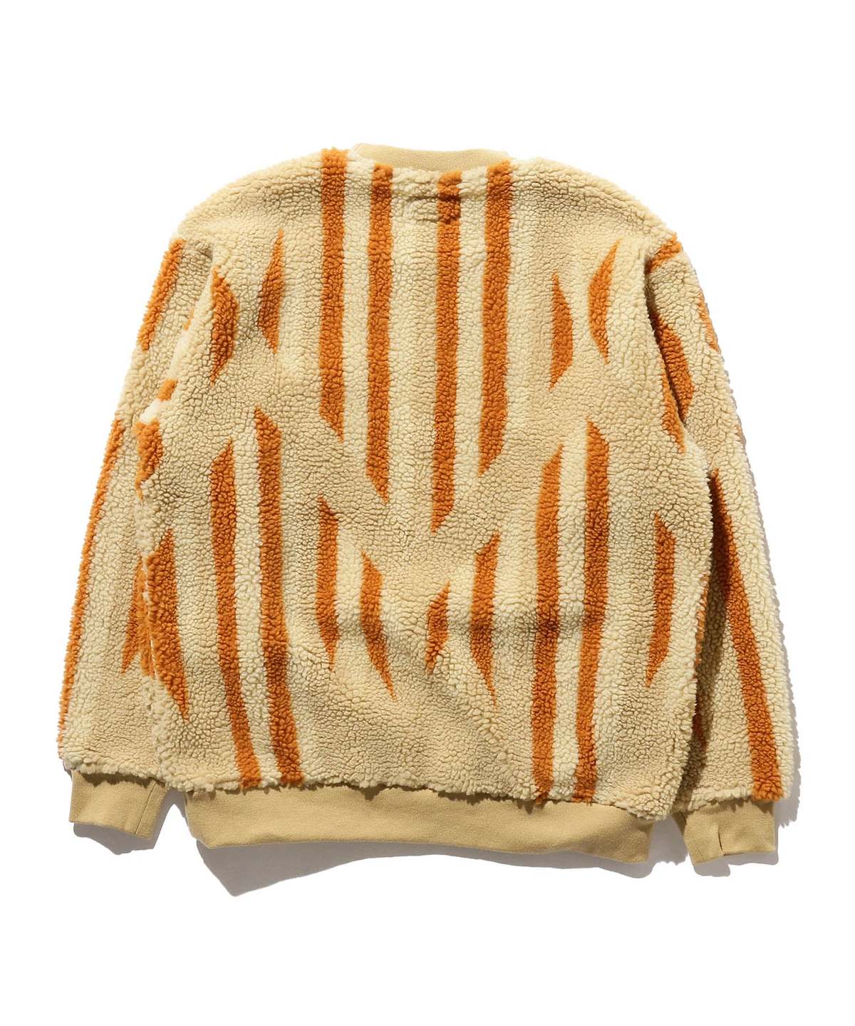 Beams Plus Crew Boa Native Rag Pattern Sweater - Beige | Garmentory