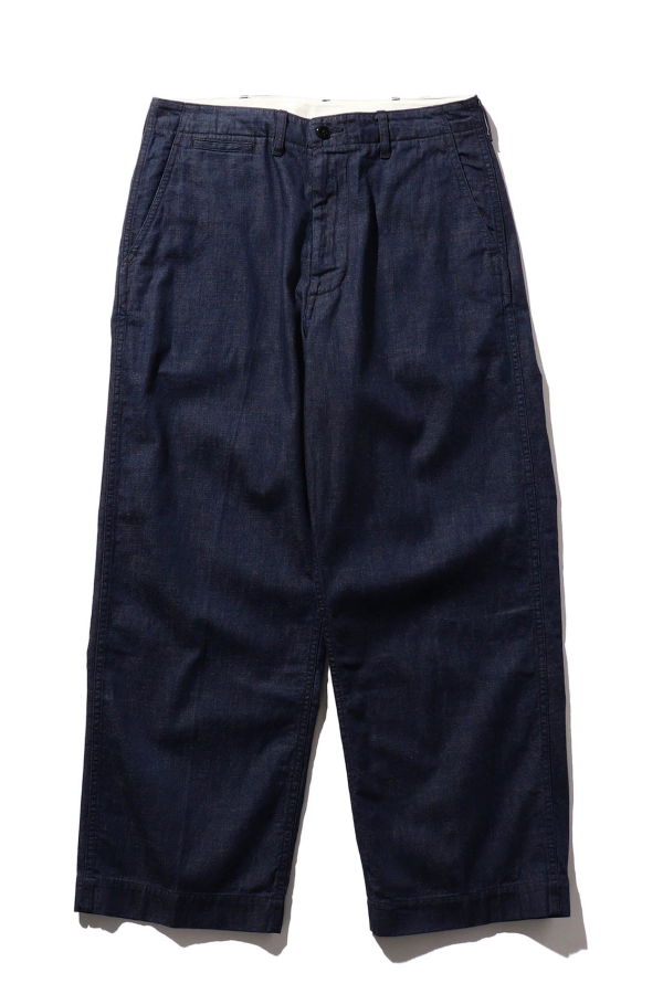 Beams Plus Mil Trousers Denim - Indigo