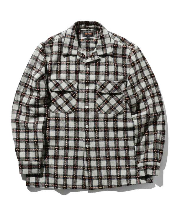 【完売品】MOLTEMANI Sashiko Open Collar Shirt アウトレット】Indigo Dye Col. / Sashiko Open Collar Shirt