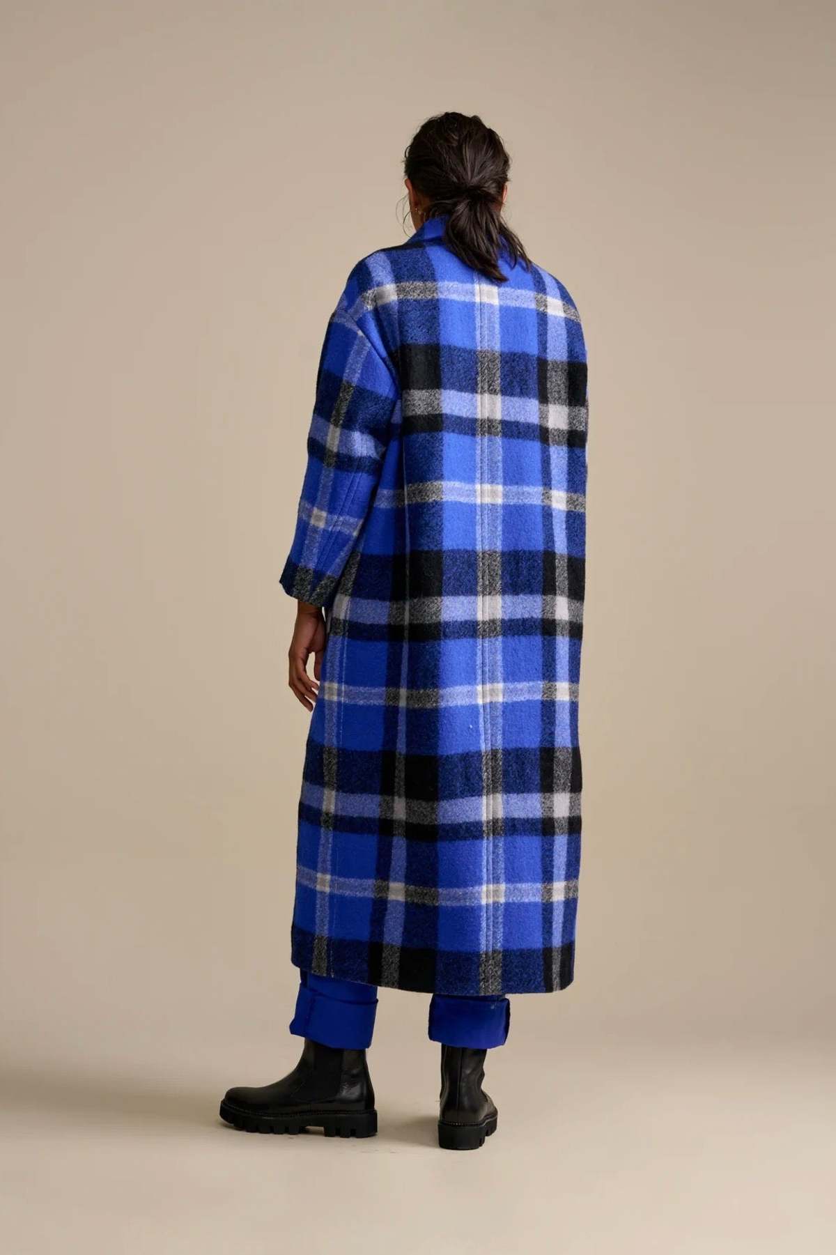 Bellerose Clara Coat Blue Check Garmentory