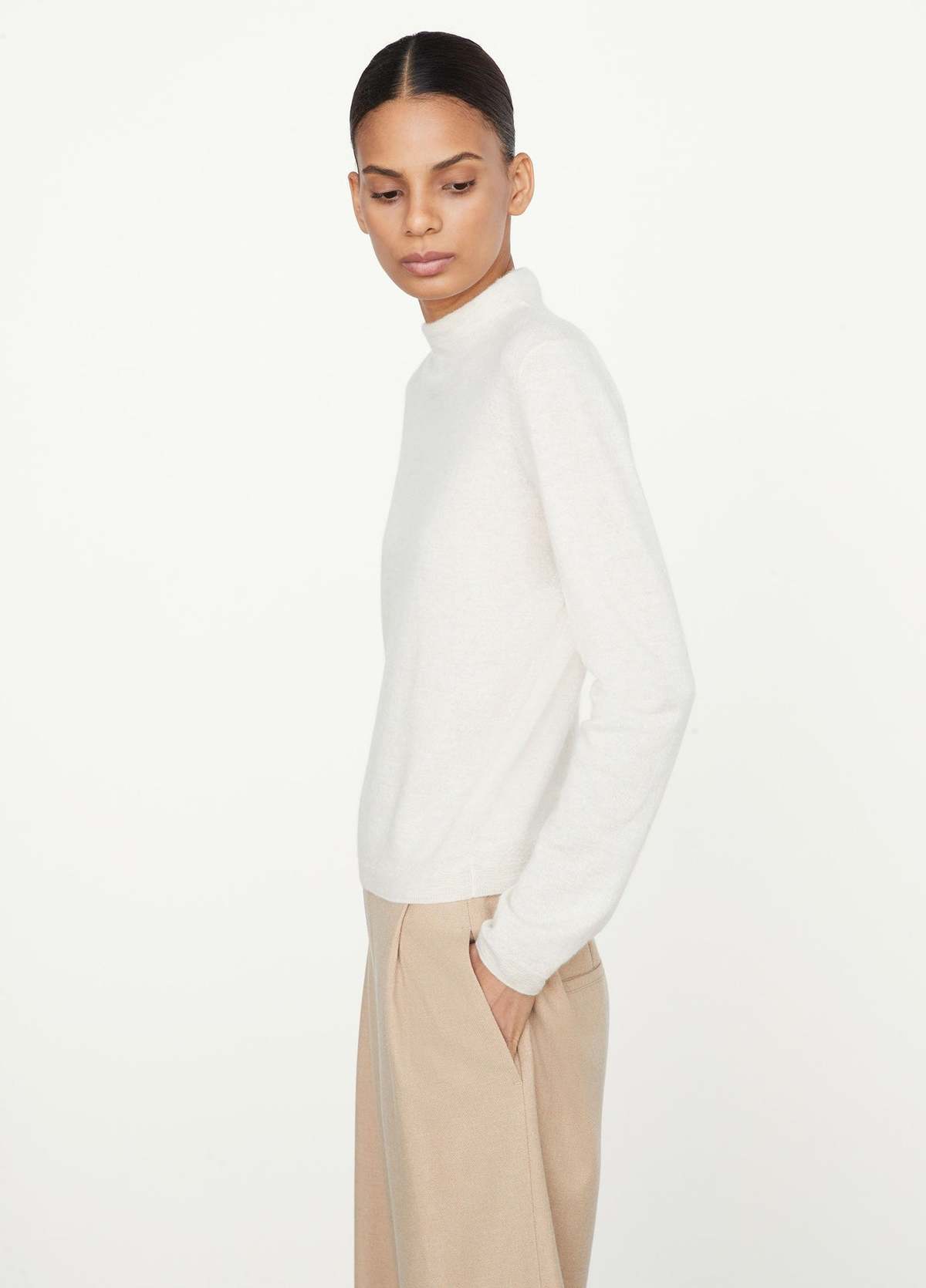 Vince Women's Soft Boiled Cowl Neck Cashmere Pullover Sweater - Cozy & Fuzzy Long Sleeve Top