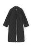 Ganni Ripstop Quilt Coat - Black - Thumbnail 4