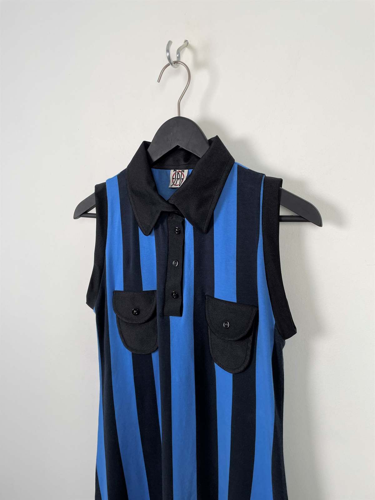Jean-Paul GAULTIER - JEAN PAUL GAULTIER ARIS ✴︎ ナイロンのシャツジャケット Jean Paul Gaultier JPG Paris Vintage Striped A-Line