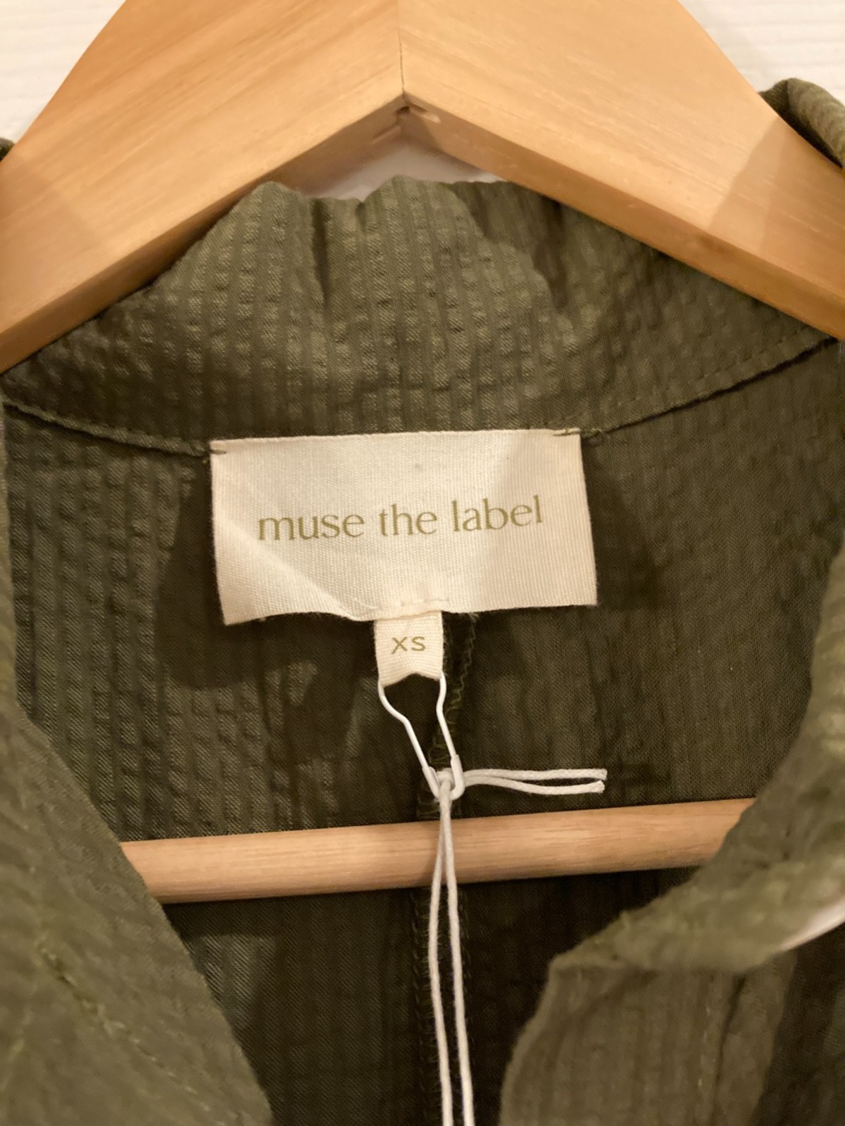 Muse the Label Mari Dress - Khaki - Image 4 of 4