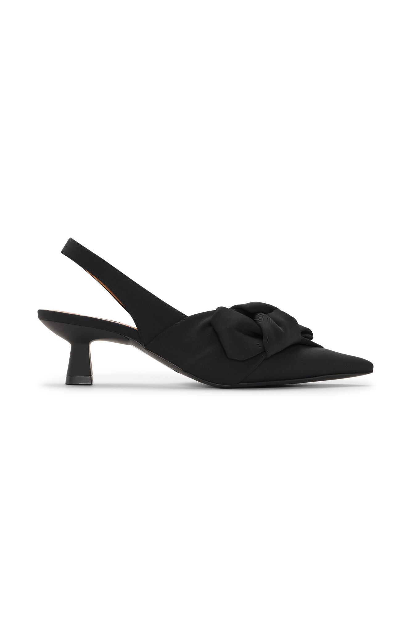 サンダル・ミュール Ganni Big Bow Kitten Pumps - Ganni - Synthetic - Black Big Bow Kitten Pumps - Ganni - Synthetic - Black ref.2015794