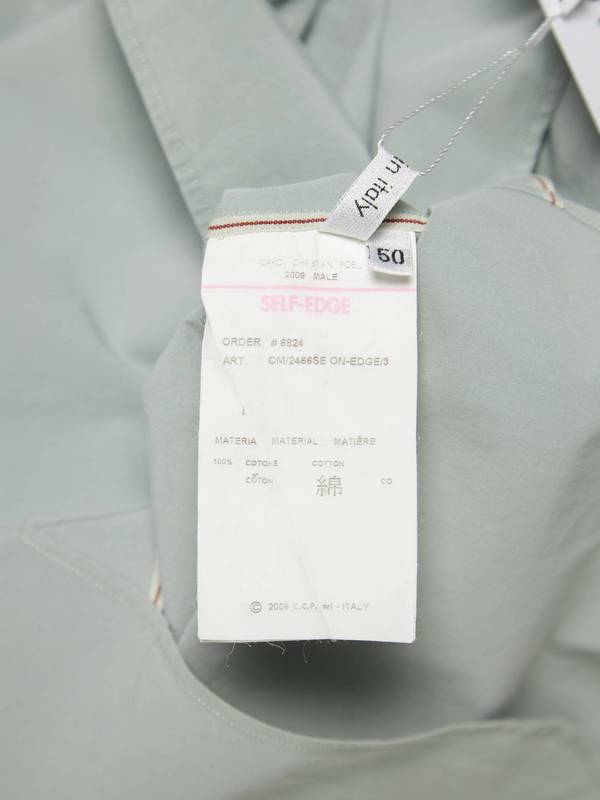 Carol Christian Poell Cotton Shirt - Mint | Garmentory