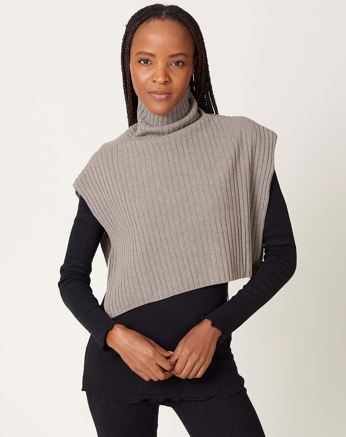 新品タグ付き evam eva evameva wool rib snood Evam Eva Wool Rib Snood - Mocha | Garmentory