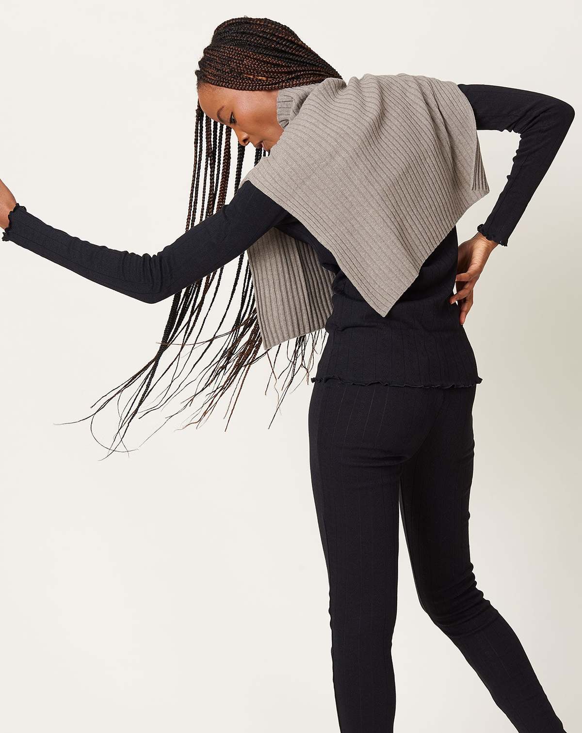 【新品タグ付き】evam eva wool rib snood ウール100% Evam Eva Wool Rib Snood - Mocha | Garmentory