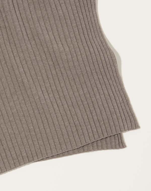 Evam Eva Wool Rib Snood - Mocha | Garmentory