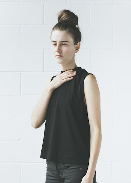 Rag & Bone Charley Mock Neck Tee Rag & Bone Charley Mock Neck Tee