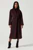 ASTR The Label Berkley Coat - Wine - Thumbnail 1
