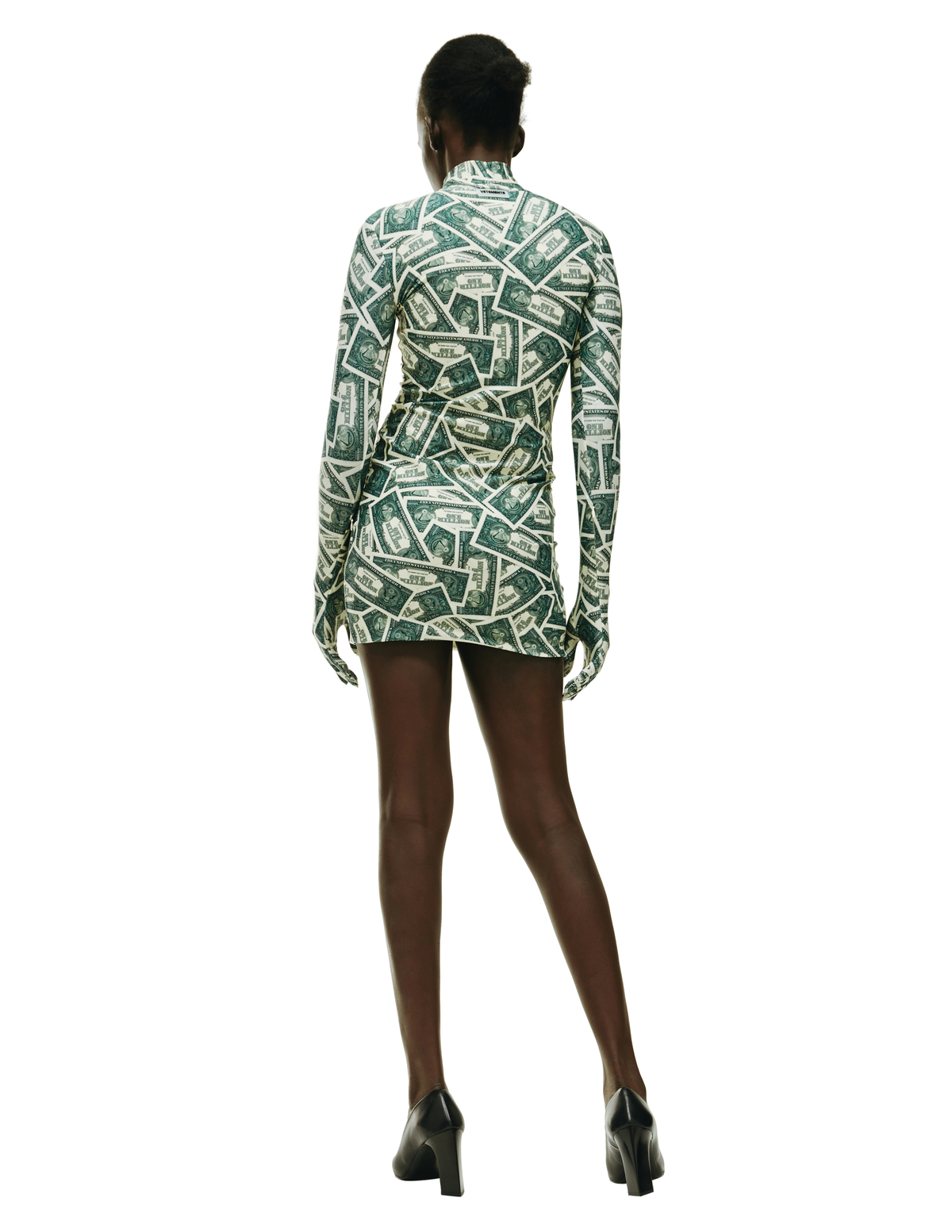 VETEMENTS Million gloves dollar dress - Green | Garmentory VETEMENTS Million gloves dollar dress - Green | Garmentory