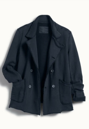 Frank & Eileen Jackie Sweatshirt Cardigan in British Royal Navy