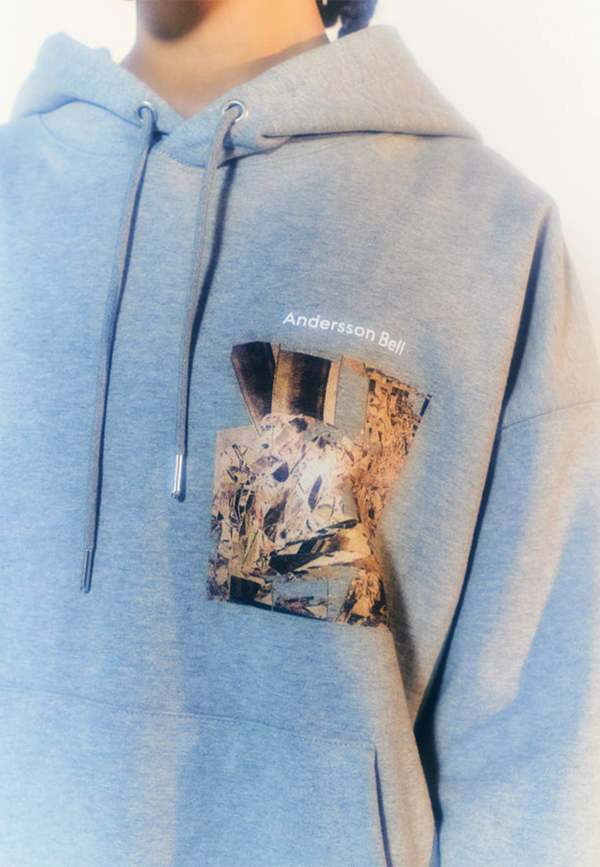 【Andersson Bell】 UNISEX FLIM ARCHIVE ANDERSSON BELL Film Archive Hoodie - Grey | Garmentory