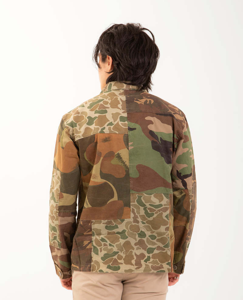 Polo Ralph Lauren Long Sleeve Chino Twill Patchwork Shirt - Camo