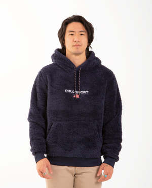Polo Ralph Lauren Polo Sport Pile Fleece Hoodie - Navy | Garmentory