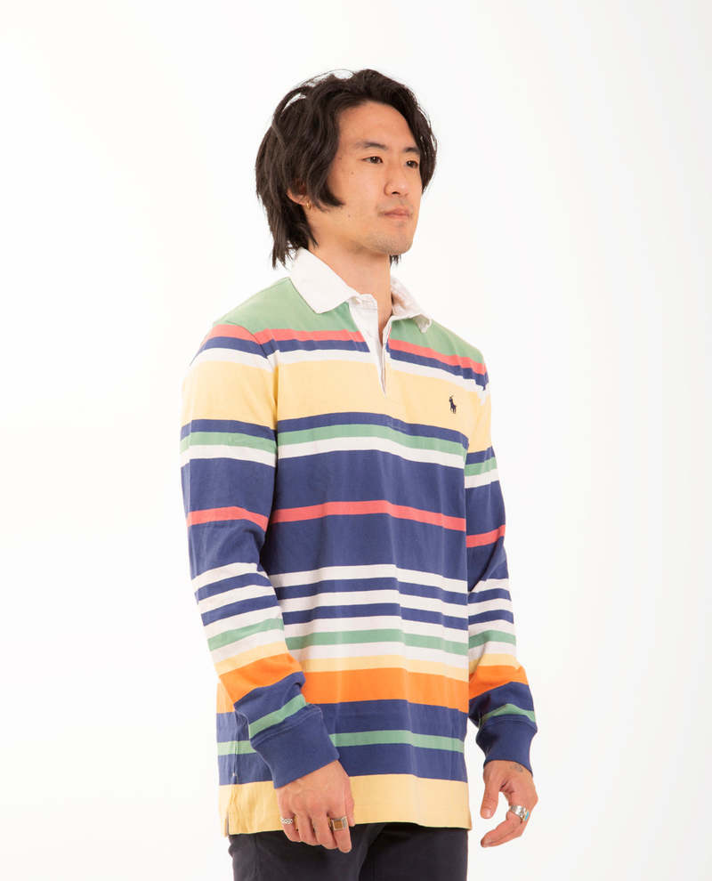 Tシャツ・カットソー Ralph Lauren FW24 Long-sleeved rugby jersey (710717116 046) Polo Ralph Lauren Big Girls 7-16 Long-Sleeve Striped Jersey