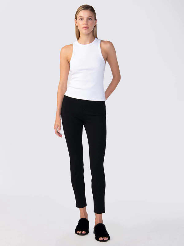 Runway Legging by Sanctuary in Black Suede main image 1