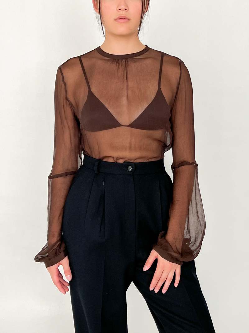 Camomile Pops Chiffon Blouse