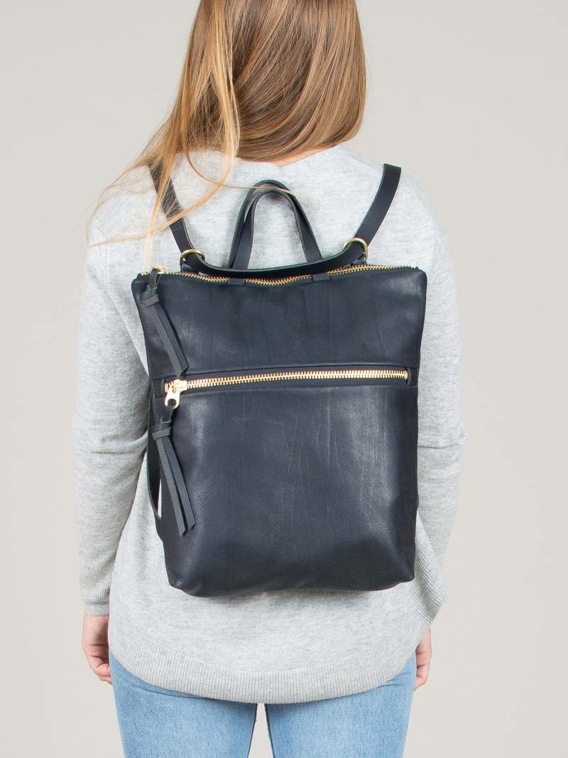 Eleven Thirty Melissa Convertible Bag - Black Front Zip