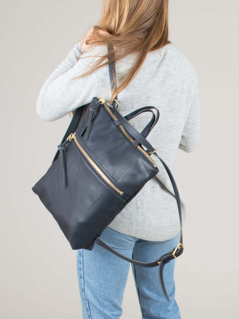 Eleven Thirty Melissa Convertible Bag - Black Front Zip