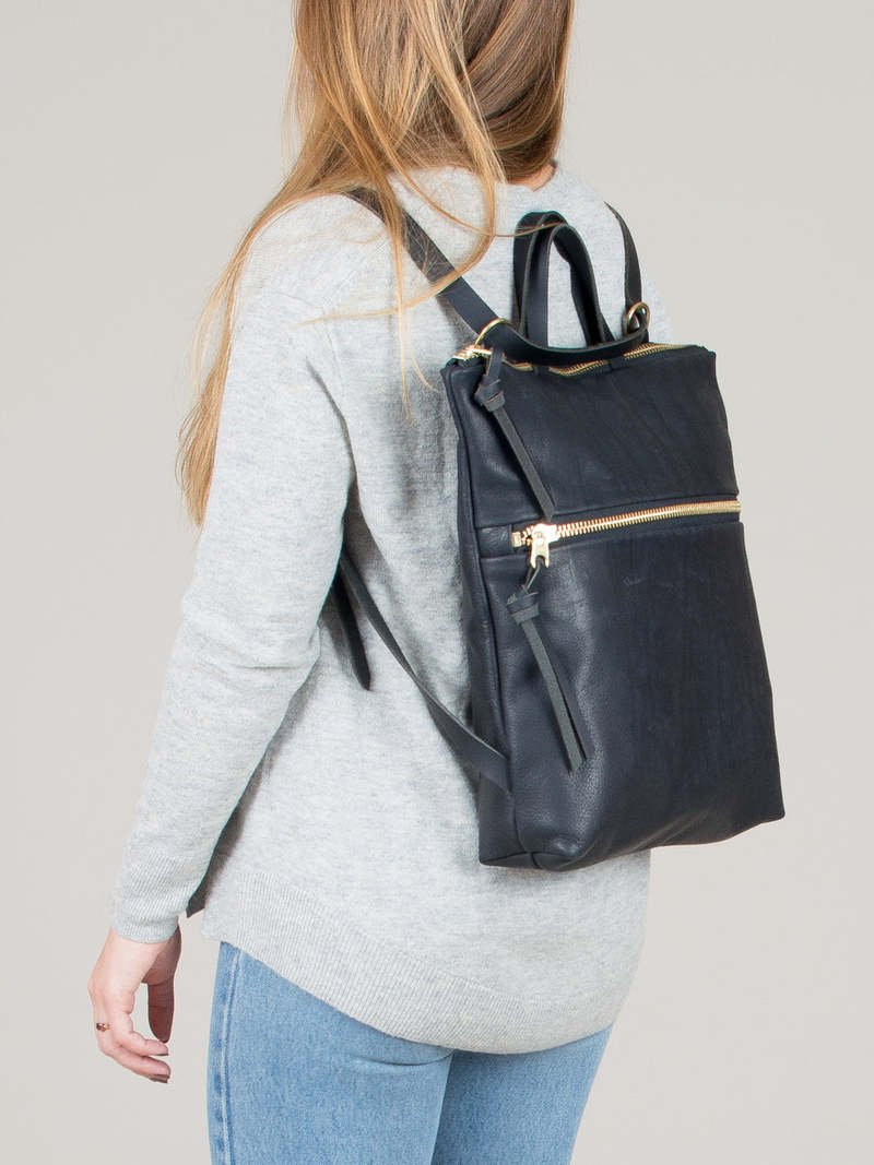 Eleven Thirty Melissa Convertible Bag - Black Front Zip