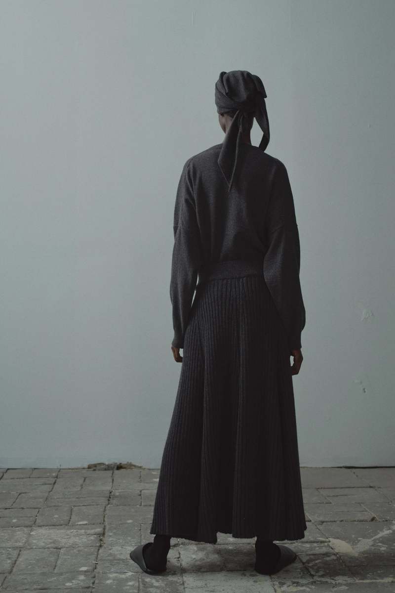 Cordera Wool and Alpaca Skirt - Grey | Garmentory
