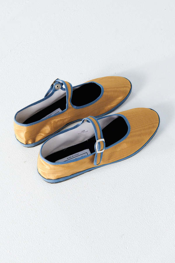 【DROGHERIA CRIVELLINI】 Mary Jane Moire Brown Mary Jane Brown Velvet